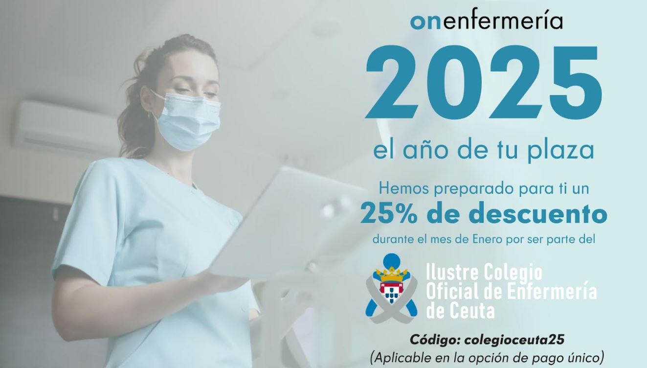 ON ENFERMERIA: DESCUENTO 25% EXCLUSIVO PARA COLEGIADOS