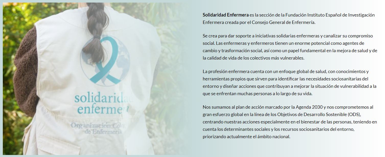 VACANTE ENFERMERA PARA ONG SOLIDARIDAD ENFERMERA