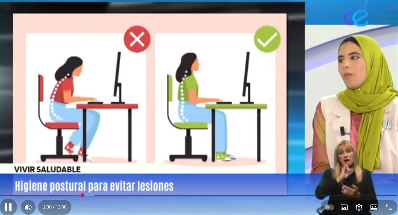 VIVIR SALUDABLE, VIDEO 2, HIGIENE POSTURAL.