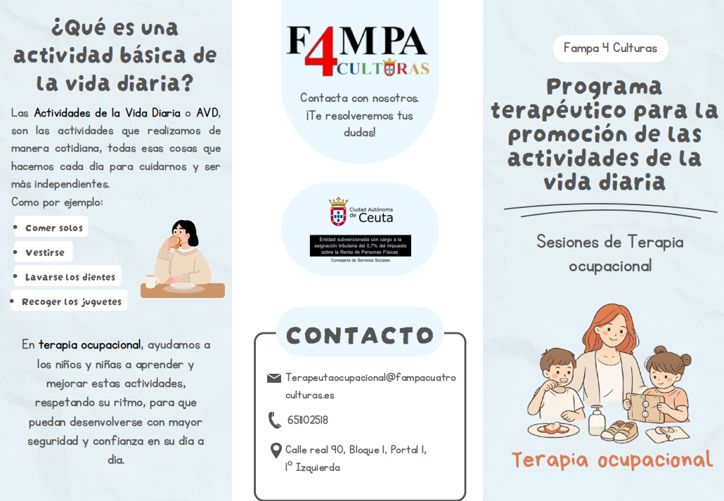 TERAPIA OCUPACIONAL FAMPA CUATRO CULTURAS