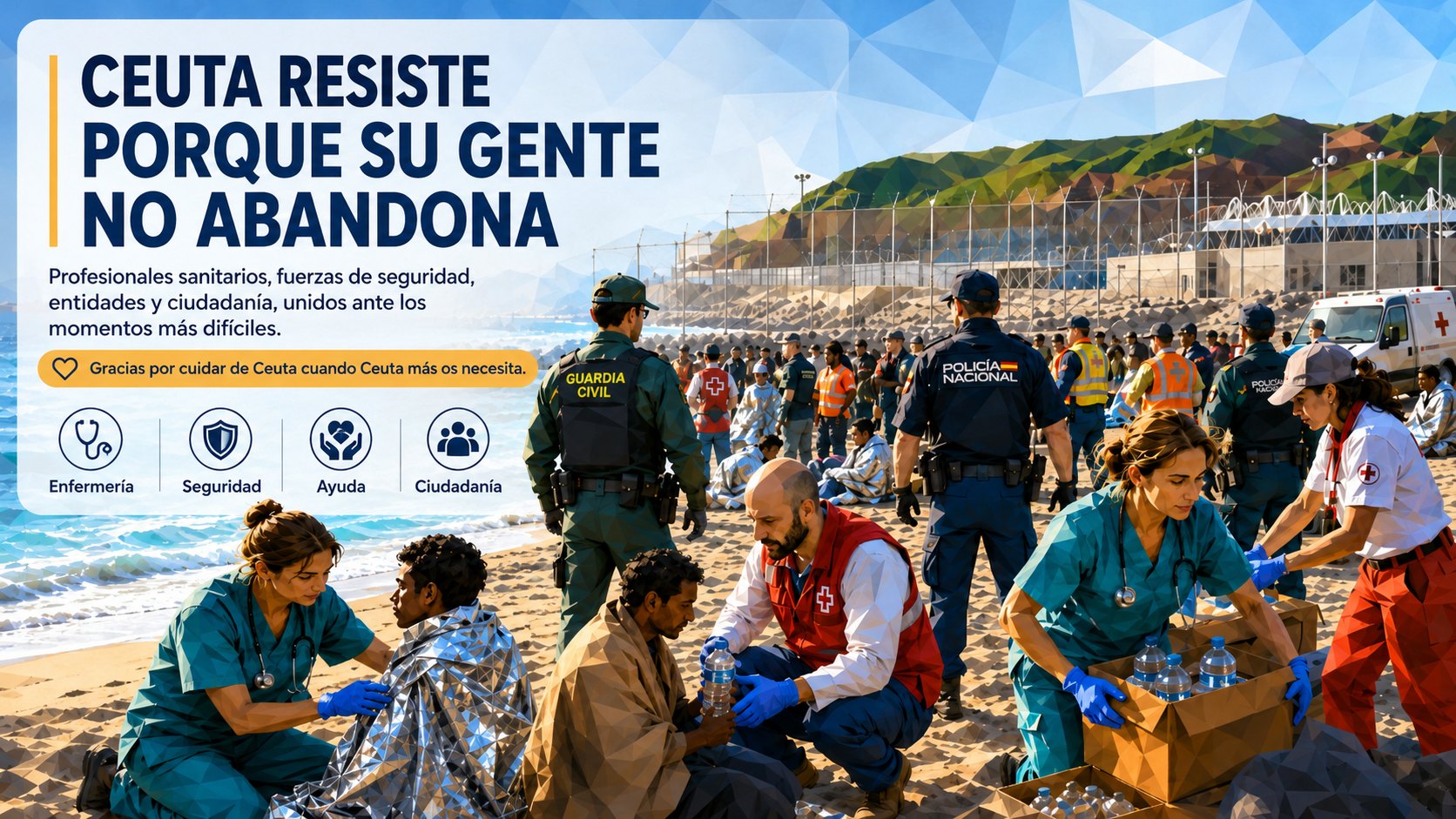 Ceuta resiste gracias al compromiso y la entrega de su gente