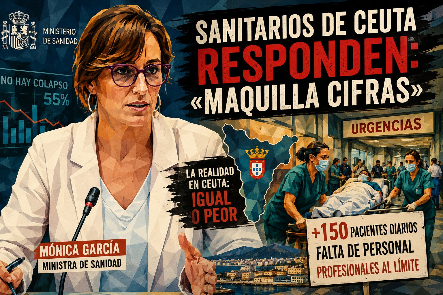 Sanitarios de Ceuta rebaten a Sanidad: «Estamos igual o peor»