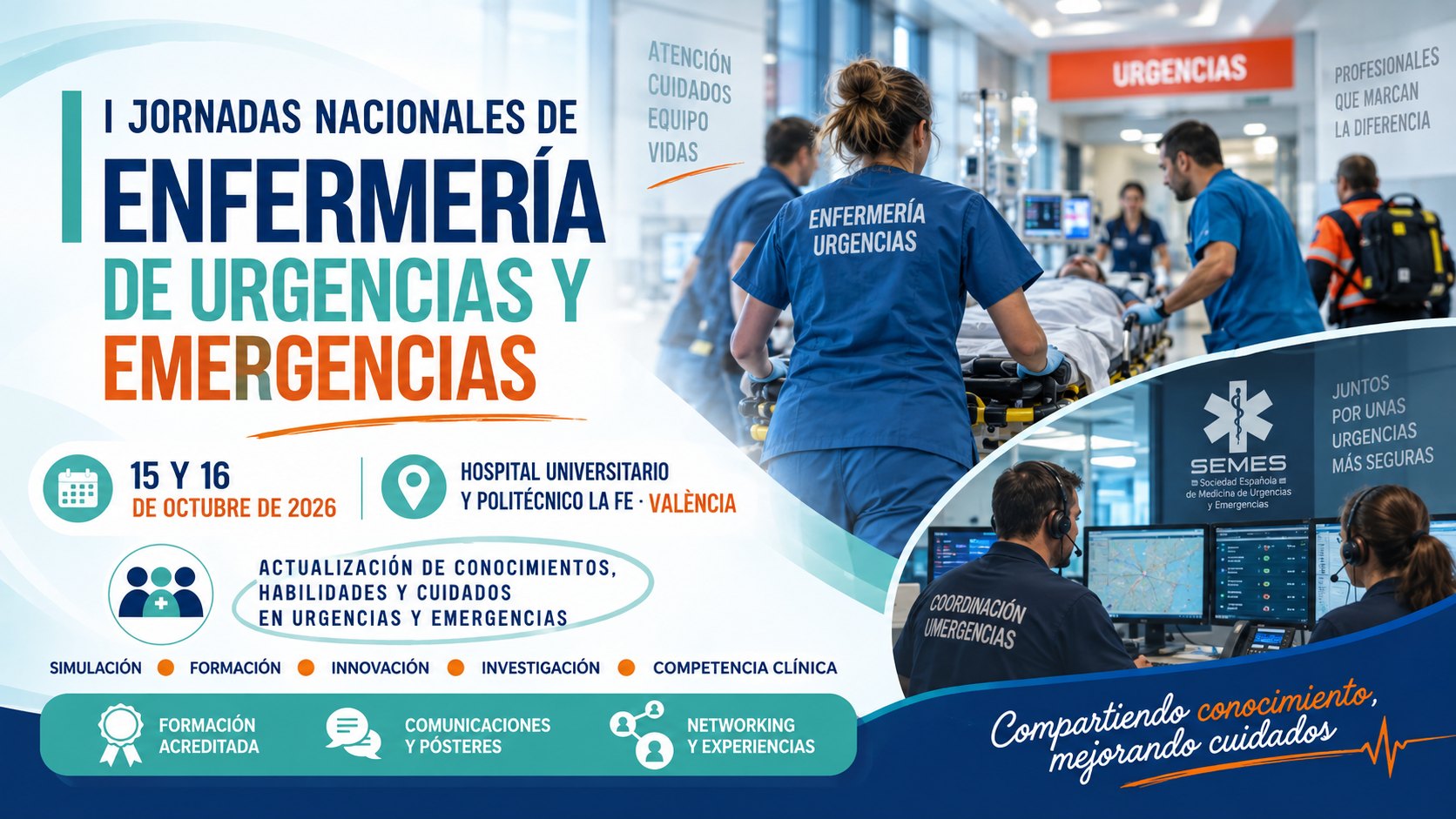 València acogerá las I Jornadas Nacionales de Enfermería de Urgencias y Emergencias de SEMES
