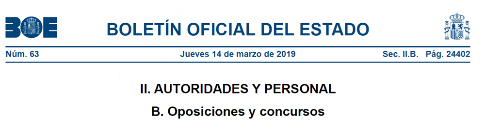 AMPLIACIÓN PLAZO PARA APROBAR LA REALCIÓN DE ADMITIDOS Y EXCLUIDOS 1er. EJERCICIO FASE DE OPOSICIÓN PERSONAL ESTATUTARIO FIJO.