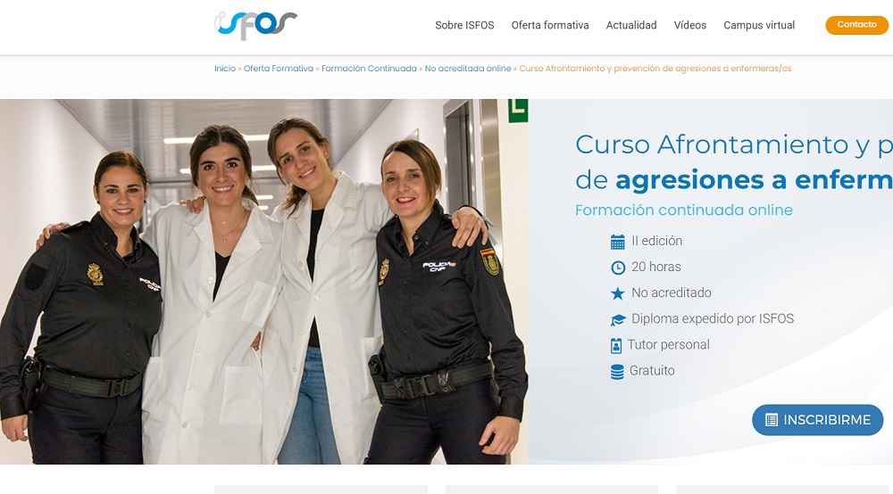 II CURSO ONLINE GRATUITO  "AFRONTAMIENTO Y PREVENCIÓN DE AGRESIONES A ENFERMER@S"