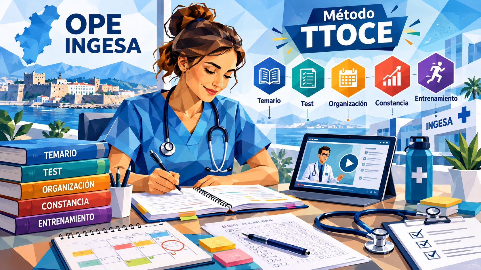 OPE INGESA: el método TTOCE propone una preparación estructurada para conseguir plaza fija