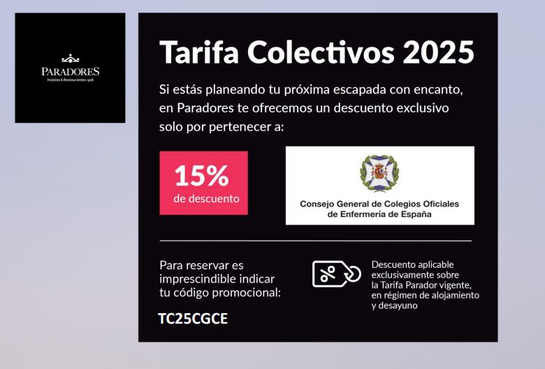 OFERTA PARADORES, TARIFA PARA COLECTIVOS 2025