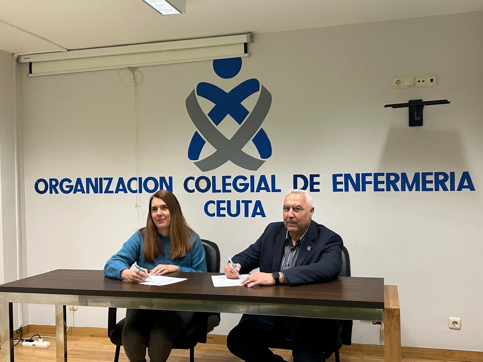 EL COLEGIO DE ENFERMERÍA DE CEUTA Y AECC FIRMAN UN ACUERDO DE COLABORACIÓN