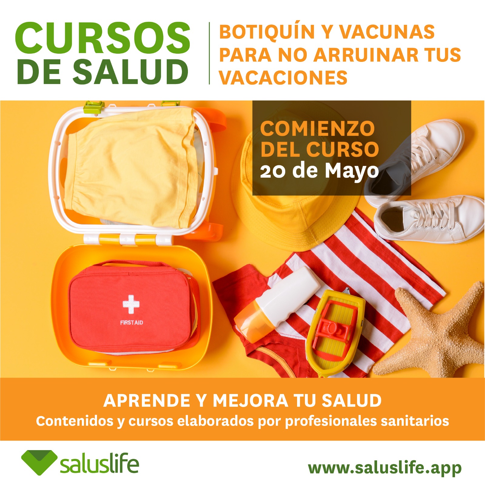 ABIERTAS INCRIPCIONES AL CURSO GRATUITO "BOTIQUIN Y VACUNAS PARA NO ARRUINAR TUS VACACIONES"