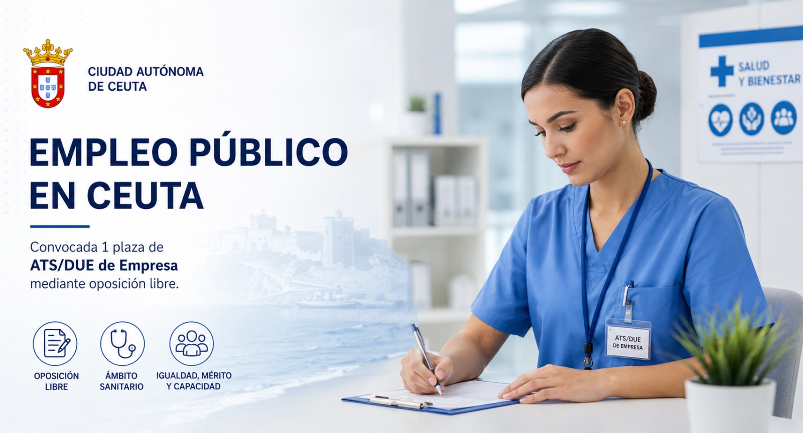 Ceuta convoca nuevas oposiciones para Enfermería del Trabajo