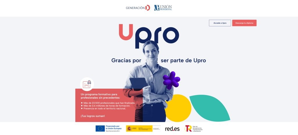 Upro prepara a más de 23.500 profesionales en competencias digitales para hacer frente a los retos de la transformación digital