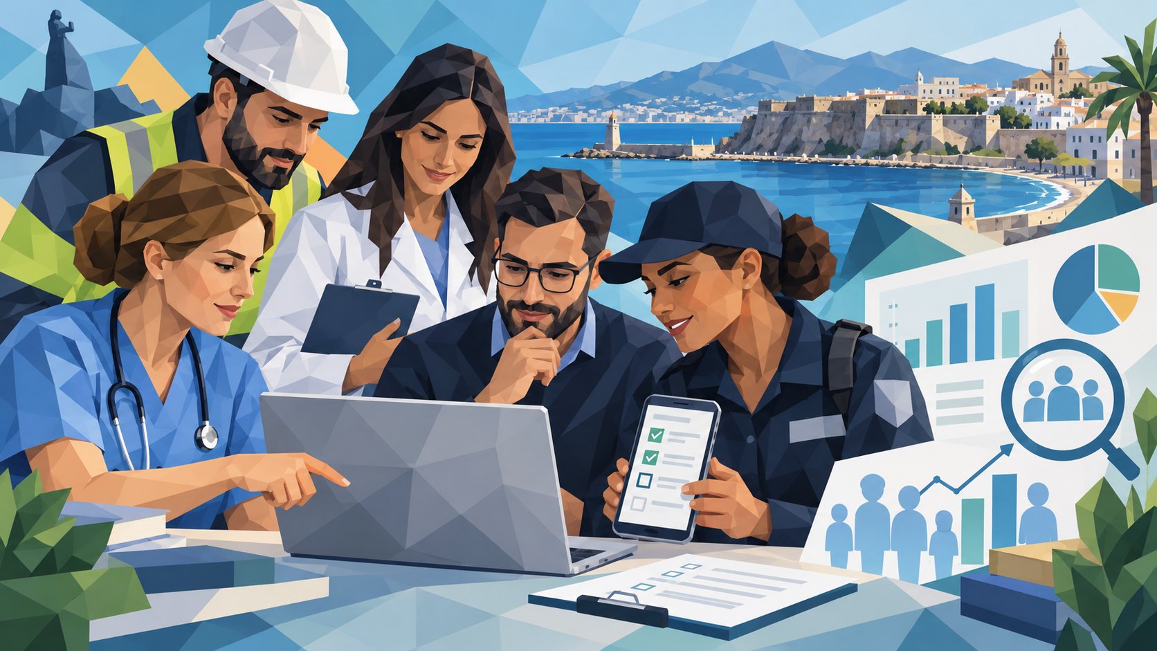 Profesionales de Ceuta piden colaboración para un estudio sobre salud laboral y condiciones de trabajo