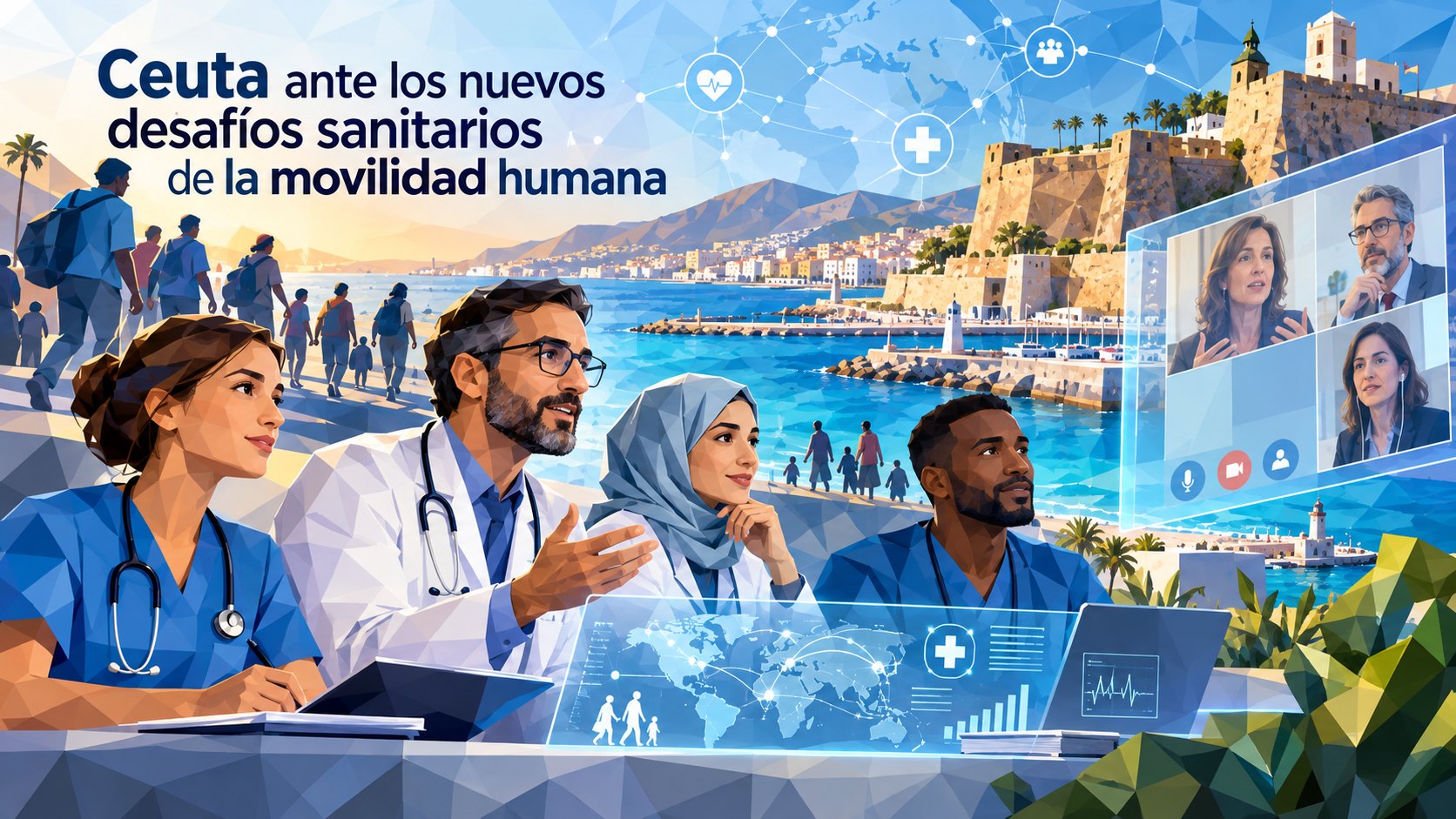 Ceuta abordará los desafíos sanitarios de la migración en un webinar organizado por ISFOS y el Colegio de Enfermería