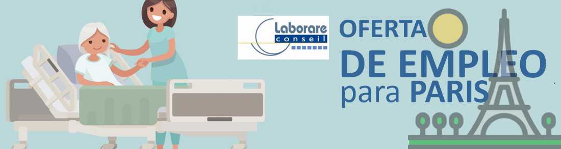 OFERTA DE EMPLEO DE LA  EMPRESA LABORARE CONSEIL PARA 15 ENFERMER@S EN PARIS