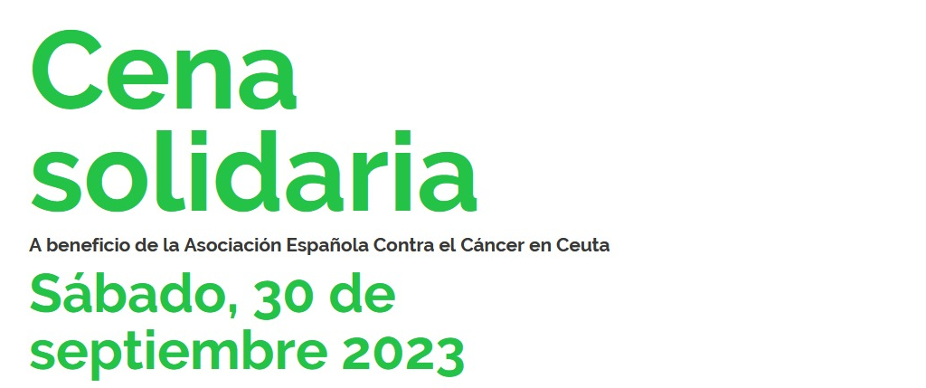 INVITACIÓN A CENA BENEFICA DE LA ASOCIACION ESPAÑOLA CONTRA EL CANCER