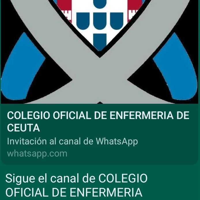 NUEVO CANAL DEL COLEGIO DE ENFERMERIA EN WHATSAPP